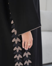custom size abaya UAE black elegant