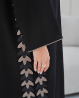 custom size abaya UAE black elegant