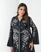 R180  Black Classic  Designer  Abaya Set