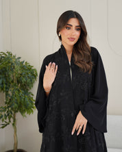 R238 Queen Black Abaya for Summer Collection
