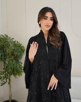 R238 Queen Black Abaya for Summer Collection