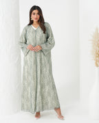 R168 Dantel Summer wear Abaya Set