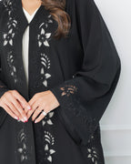 R170  Elegant Black summer wear  Abaya Set