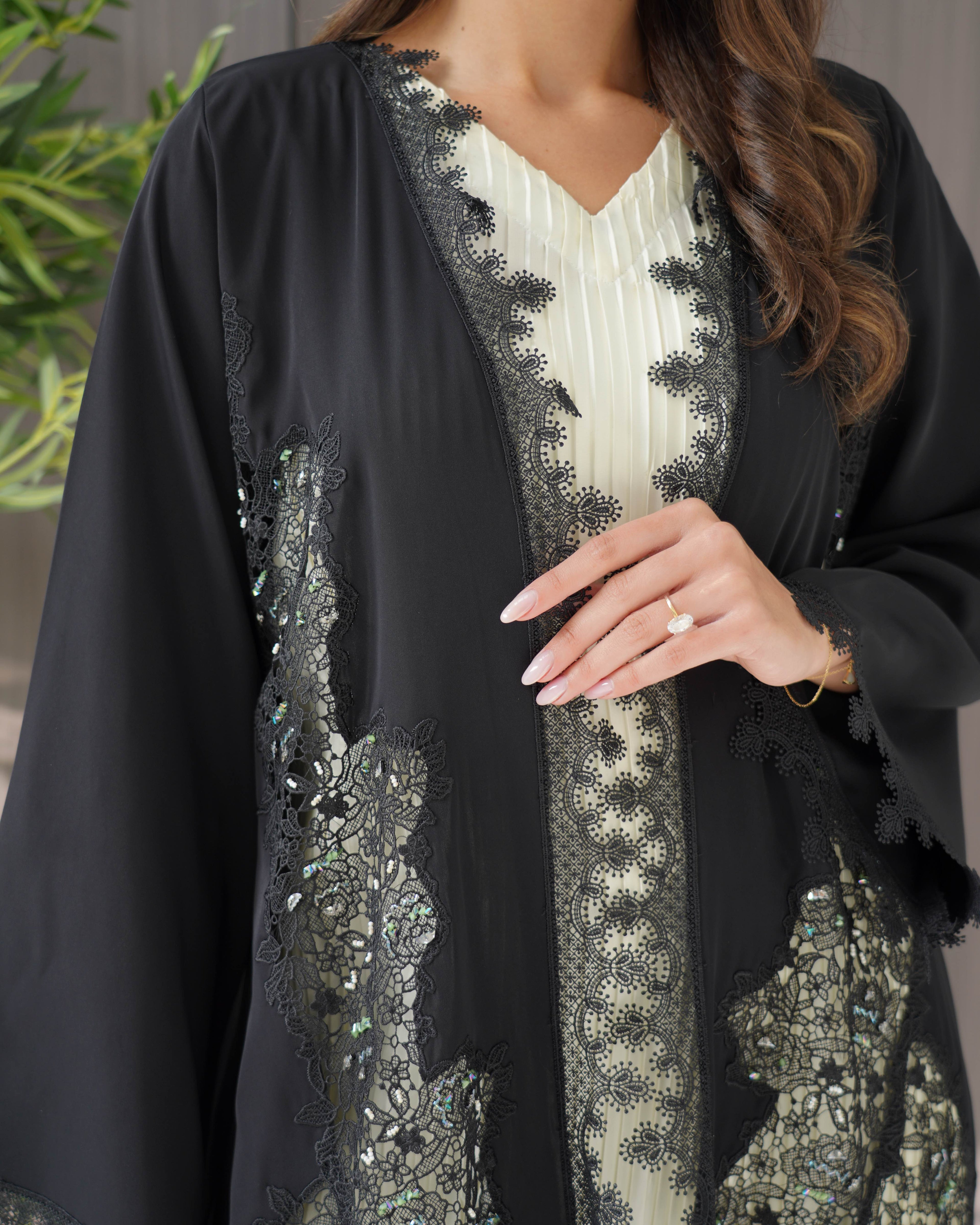 R244  Classic Black Eid Abaya collection