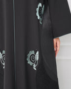 R187 Black Summer collection Abaya Set