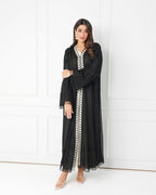R186 Black Summer collection Abaya Set