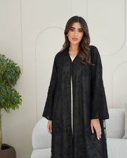 R247 Classic Black Abaya  Set