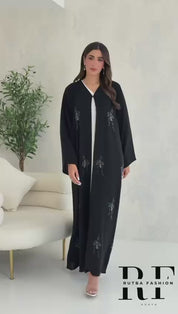 طقم عباية من مجموعة العيد السوداء R048