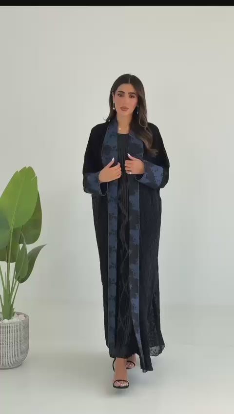 R113  Black Abaya Set