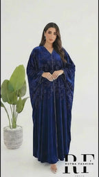 R224 Premium Winter Velvet Abaya Set – Kurian Made