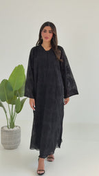 R114 Black Abaya Set
