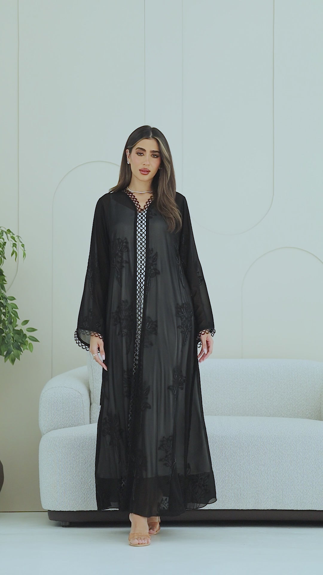 R284 | Luxury Japan Chiffon Abaya