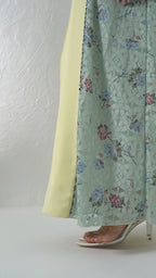 R212 Light  Beige  Abaya Set