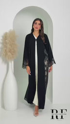R161 Black Summer collection Abaya Set