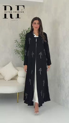 R129 Black Abaya Set