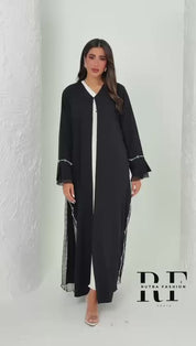 R139  Black Classic  Abaya Set