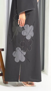 R199 Black  Abaya Set