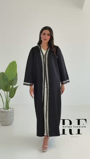 طقم عباية من مجموعة العيد السوداء R047