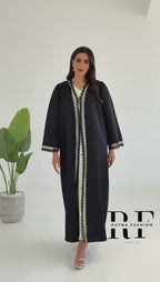 R121 Black  Abaya Set