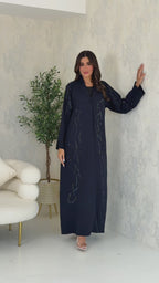 طقم عباية زرقاء R026