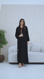 R283 | Elegant Gulf Cut Abaya