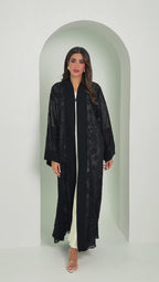 R147 Black Summer collection Abaya Set