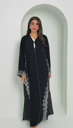 R153 Black Summer collection Abaya Set