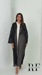 R146 Black Summer collection Abaya Set