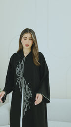 R268 Zari Embroidery Handmade Abaya