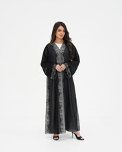 R 330 Black Embroidered Abaya Abaya for Women UAE – Abaya – Rutba Fashion Abaya