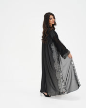 R 330 Black Embroidered Abaya Abaya for Women UAE – Abaya – Rutba Fashion Abaya