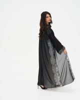 R 330 Black Embroidered Abaya Abaya for Women UAE – Abaya – Rutba Fashion Abaya