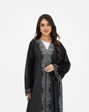 R 330 Black Embroidered Abaya Abaya for Women UAE – Abaya – Rutba Fashion Abaya