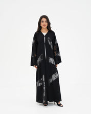 R 332 Black Beaded Abaya Abaya for Women UAE – Abaya – Rutba Fashion Abaya