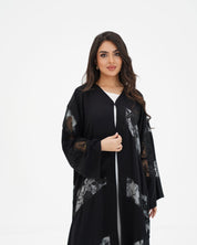 R 332 Black Beaded Abaya Abaya for Women UAE – Abaya – Rutba Fashion Abaya