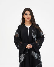 R 332 Black Beaded Abaya Abaya for Women UAE – Abaya – Rutba Fashion Abaya