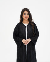 R 333 Black 3D LaserCut Floral Dantel Abaya Abaya for Women UAE – Abaya – Rutba Fashion Abaya