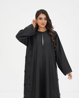 R 335 Black Premium Embroidery Abaya Abaya for Women UAE – Abaya – Rutba Fashion Abaya