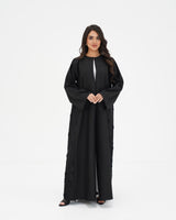 R 335 Black Premium Embroidery Abaya Abaya for Women UAE – Abaya – Rutba Fashion Abaya