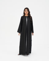 R 335 Black Premium Embroidery Abaya Abaya for Women UAE – Abaya – Rutba Fashion Abaya