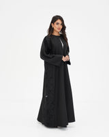R 335 Black Premium Embroidery Abaya Abaya for Women UAE – Abaya – Rutba Fashion Abaya