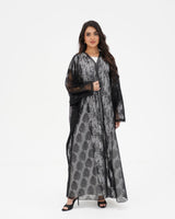 R 337 Black Dantel Abaya Abaya for Women UAE – Abaya – Rutba Fashion Abaya