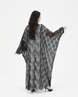 R 337 Black Dantel Abaya Abaya for Women UAE – Abaya – Rutba Fashion Abaya