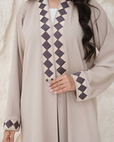 R 340 Beige Abaya Abaya for Women UAE – Abaya – Rutba Fashion Abaya