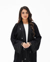 R 345 Black Kashmiri Embroidery Abaya Abaya for Women UAE – Abaya – Rutba Fashion Abaya