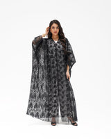 R 347 Black Dantel Abaya Abaya for Women UAE – Abaya – Rutba Fashion Abaya