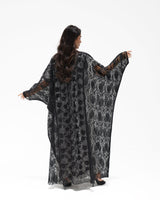 R 347 Black Dantel Abaya Abaya for Women UAE – Abaya – Rutba Fashion Abaya