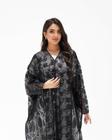 R 347 Black Dantel Abaya Abaya for Women UAE – Abaya – Rutba Fashion Abaya