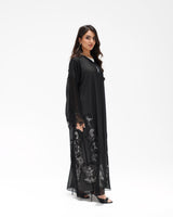 R 348 Black Embroidery Abaya Abaya for Women UAE – Abaya – Rutba Fashion Abaya