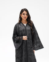 R 349 Black Embroidered Lace Abaya Abaya for Women UAE – Abaya – Rutba Fashion Abaya